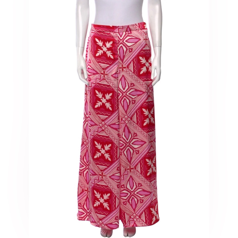 CAROLINE CONSTAS Printed Wide‎ Leg Pants